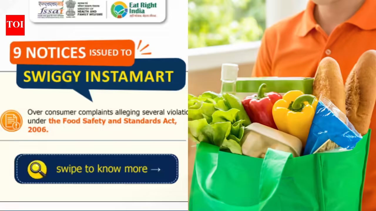 FSSAI Sends Nine Notices To Swiggy Instamart Over Expired And Unsafe Food Complaints